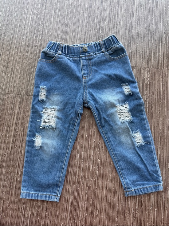 SHEIN Other - SHEIN Ripped Blue Kids Denim Mom Jeans